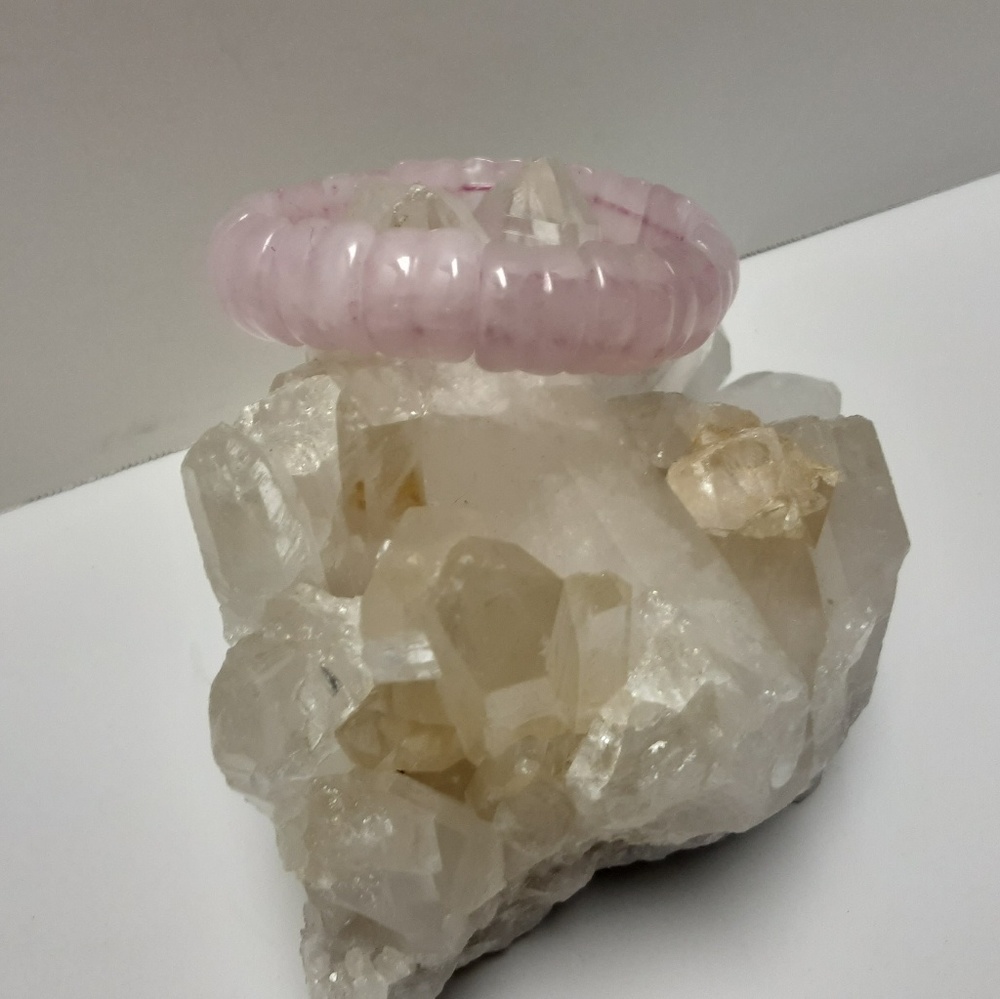 ROSE QUARTZ DIVINE FORCE GEMSTONE BRACELET Natural